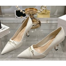 DIOR Pump white patent calfskin heel 8cm 2025