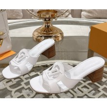 Louis Vuitton 1ACG5E LV Isola Mule White Calf leather heel 5.5cm 2025