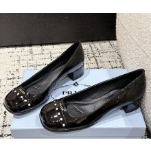 Prada mary janes patent calf leather black 2025