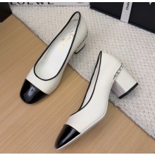 Chanel Mary Janes patent & lambskin black / white 2025