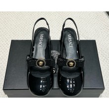 Versace 30mm Gianni Ribbon slingback pumps black 2025