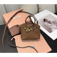 MIU MIU Leather trick 5NR037 Oak 2025