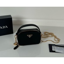PRADA Saffiano leather mini-pouch 1NR025 black 2025