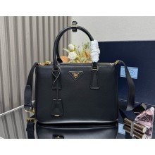 Prada Medium Galleria leather bag 1BA863 black 2025