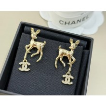 Chanel Stud Earrings Metal, Resin & Strass Gold, Black & Crystal ABF293 2025