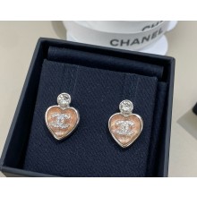 Chanel Stud Earrings Metal, Resin, Glass & Strass Silver, Pink & Crystal ABF524  2025