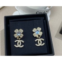 Chanel Pendant Earrings Metal & Strass Gold & Crystal ABF239  2025