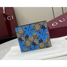 Gucci Bi-fold GG printed wallet 841146 beige and dark brown Supreme canvas 2025