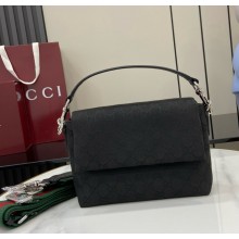 Gucci GG canvas small crossbody bag 821617 Black GG canvas 2025