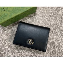 Gucci GG Marmont card case wallet 790055 black leather 2025