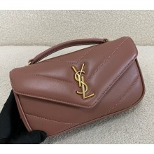 saint laurent loulou mini in lambskin HORTENSIA 2025 (original quality)