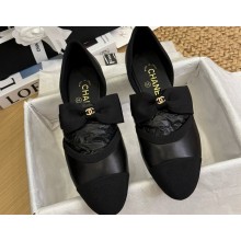 Chanel Mary janes lambskin & Grosgrain with bow black 2025