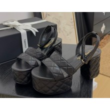 Chanel Sandals Lambskin G46427 black  2025