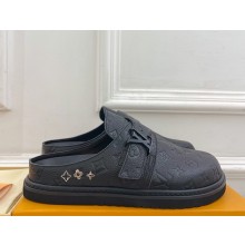 Louis Vuitton women/men 1AA0C6  LV EASY Mule calf leather Black Monogram 2025