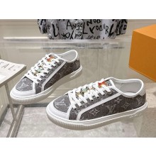 Louis Vuitton women/men LV Lagoon Sneaker 1AGYGC Gray Monogram denim 2025