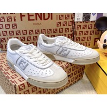 Fendi Match White and grey leather and suede low tops 2025