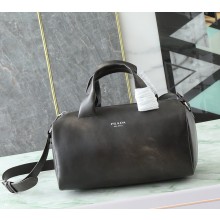 Prada Small nappa leather duffle bag 2VC046 dark brown 2025