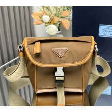 PRADA Re-Nylon and Saffiano leather shoulder bag 2VD070 Cork Beige  2025