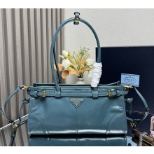 Prada Bonnie medium leather handbag 1ba426 Air Force Blue 2025