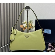 Prada Aimée small leather shoulder bag 1BC229 Pistachio Green 2025