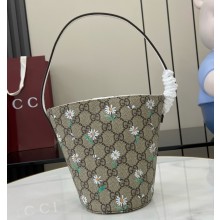 GUCCI Children's printed GG bucket bag 752356 Beige and dark brown GG Supreme 2025