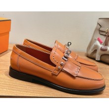 Hermes Destin loafer in calfskin with iconic Kelly buckle naturel 2025 