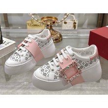 Roger Vivier platform leather sneakers pink 2025