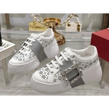 Roger Vivier platform leather sneakers grey 2025