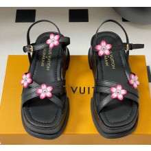 Louis Vuitton x Takashi Murakami Maya Platform Sandal Black 2025