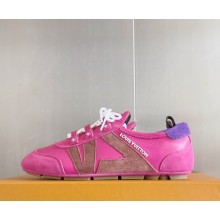 Louis Vuitton women/men LV Sneakerina 1AHNEE Fuchsia Pink Mix of materials 2025