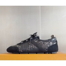 Louis Vuitton women/men LV Sneakerina 1AHND2 Black/Silver Sequins 2025
