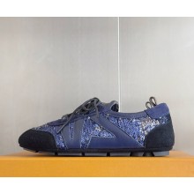 Louis Vuitton women/men LV Sneakerina 1AHNCM Blue Sequins 2025