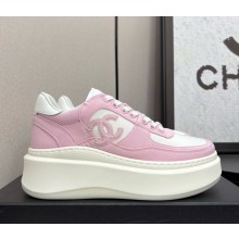 Chanel Sneakers platform Cotton light pink / white 2025
