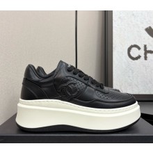 Chanel Sneakers platform Calfskin black 2025