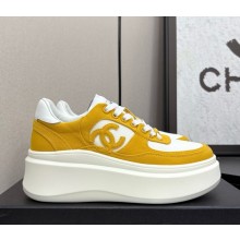 Chanel Sneakers platform Cotton yellow / white 2025