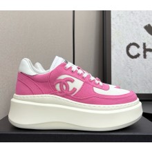 Chanel Sneakers platform Cotton Fuchsia / white 2025