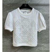 Chanel white knitted Embroidered 2025