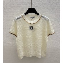 Loewe  knitted T-shirt white 2025