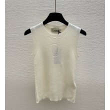 FENDI knitted vest white 2025