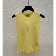 FENDI knitted vest yellow 2025
