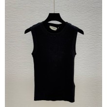 FENDI knitted vest black 2025
