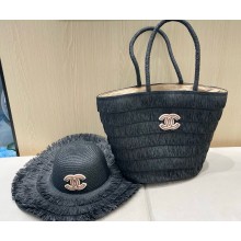 Chanel Straw Bag + Hat 042401 2025