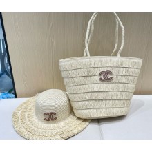 Chanel Straw Bag + Hat 042402 2025