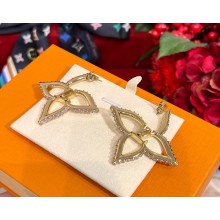 Louis Vuitton LV Slim Flower earrings M02420 Gold-toned metal 2025