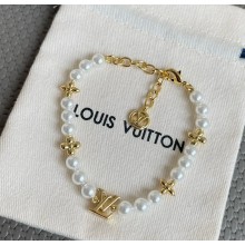 Louis Vuitton My LV Pearl Bracelet M1129A Metal with gold-color finish 2025