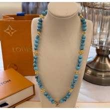 Louis Vuitton My LV Pearl Necklace M01173 Metal with gold-color finish 2025