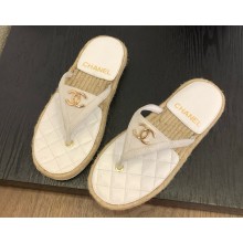 Chanel slide Sandal suede with cc white 2025