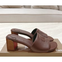 Christian Louboutin So CL Mule 85 mm Mules sandals Calf leather Coffee 2025