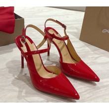 Christian Louboutin Jenlove pump patent leather 100 mm red 2025
