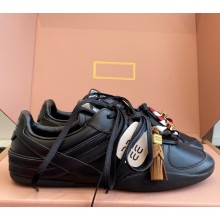 Miu Miu women/men nappa leather sneakers black 2025